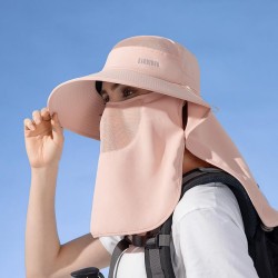 spring summer big shawl sunscreen fashion Bucket hat belt sun hat woman