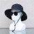 summer Bucket hat man ethnic style sunscreen Shade sun hat Outdoor hat ultraviolet-proof