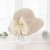 summer lady sunscreen straw hat foldable sun hat Sandy beach sunscreen bow Bucket hat