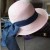 summer lady sunscreen straw hat foldable sun hat Sandy beach sunscreen bow Bucket hat
