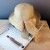 summer lady sunscreen straw hat foldable sun hat Sandy beach sunscreen bow Bucket hat