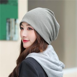 day knitting Autumn and Winter spring autumn thin style pure color bag head wo..