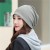 day knitting Autumn and Winter spring autumn thin style pure color bag head woman hat