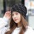 day knitting Autumn and Winter spring autumn thin style pure color bag head woman hat