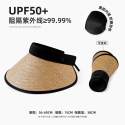 sunscreen hat woman summer Shade eadband big Outdoor Sandy beach sun hat ultra..
