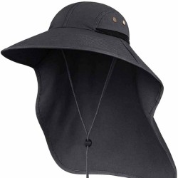 (Dark gray)Outdoor hat summer shawl Bucket hat man sun hat