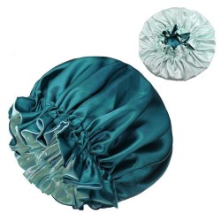 Double layer silk color woman long