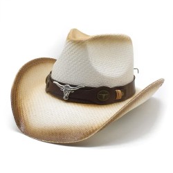  Cowboy hat man woman occidental style ethnic style draughty Outdoor Sandy bea..