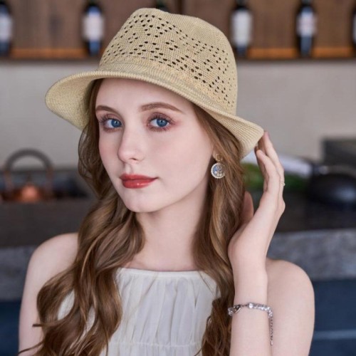 summer Shade straw hat woman summer sunscreen sun hat Sandy beach travel all-Purpose sun hat