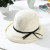 sunscreen straw hat woman summer foldable Sandy beach woman Shade Bucket hat bow Korean style
