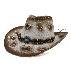 man Cowboy straw hat  summer sun hat sunscreen   hat