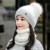 hat lady Autumn and Winter Korean style all-Purpose velvet woolen warm cotton