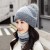 (Coffee )hat lady Autumn and Winter Korean style all-Purpose velvet woolen warm cotton