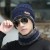 woolen hat man hedging warm knitting velvet thick wind two handmade