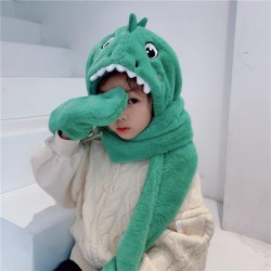 child hat gloves three Winter man woman lovely velvet thick warm