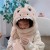 child hat gloves three Winter man woman lovely velvet thick warm