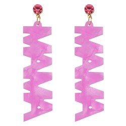 occidental style creative all-Purpose Mothers Day gift   Word earrings diamond..