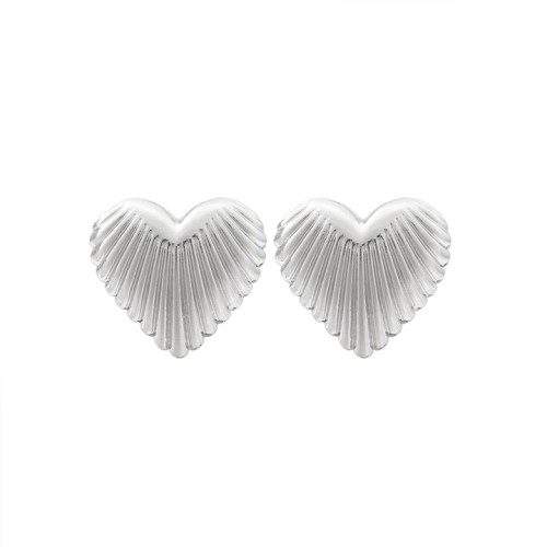 occidental style exaggerating surface love heart-shaped ear stud lady fashion summer brief gilded earrings Ear