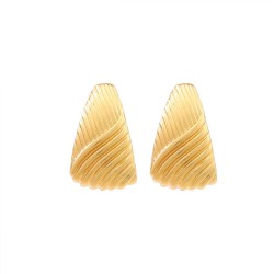 ( Gold)occidental style exaggerating Metal geometry Stripe width surface lady ..