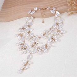  spring set elegant fashion imitate Pearl necklace temperament layer woman