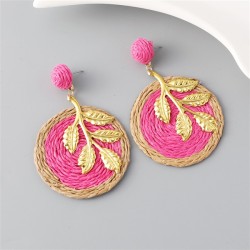  handmade geometry earrings woman style wind high ethnic style