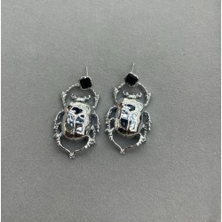 personality exaggerating retro Alloy shell Earring day fashion woman style
