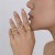 occidental style brief Irregular opening surfaceRing set samll hollow ring