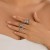 occidental style brief Irregular opening surfaceRing set samll hollow ring
