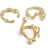 occidental style brief Irregular opening surfaceRing set samll hollow ring