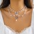 occidental style  beads samllyk necklace  love imitate Pearl cross