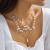 occidental style  beads samllyk necklace  love imitate Pearl cross