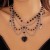occidental style  beads samllyk necklace  love imitate Pearl cross