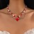 occidental style  beads samllyk necklace  love imitate Pearl cross
