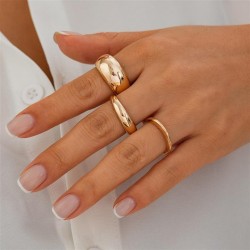 occidental style  fashion Irregular Alloyring  surface geometry opening ring s..