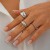 occidental style  fashion Irregular Alloyring  surface geometry opening ring set
