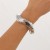 occidental style  Irregular bangle ins wind Metalracelet surface