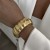occidental style  Irregular bangle ins wind Metalracelet surface