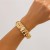 occidental style  Irregular bangle ins wind Metalracelet surface