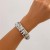 occidental style  Irregular bangle ins wind Metalracelet surface