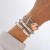 occidental style ins wind Metal bracelet  Irregularbracelet set