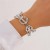 occidental style ins wind Metal bracelet  Irregularbracelet set