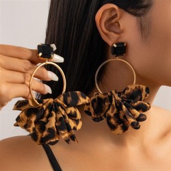occidental style  wind leopard Cloth big circle circle  fashion Metaldiy handm..