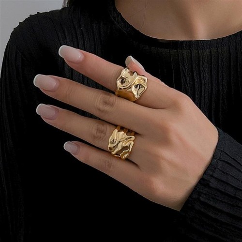 occidental style  wind geometry ring  personality hollow Metalrings set
