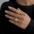 occidental style  wind geometry ring  personality hollow Metalrings set