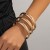 occidental style  retro Irregular bangle  Metal surfaceracelet width set