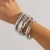 occidental style  retro Irregular bangle  Metal surfaceracelet width set