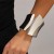 occidental style  exaggerating Irregular surface bangle  personality Metalracelet set width