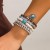 occidental style  Bohemia turquoise beads bracelet  Irregular geometry pendantsu
