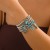occidental style  Bohemia turquoise beads bracelet  Irregular geometry pendantsu