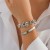 occidental style   fashion brief Metal bracelet  Irregular Pearlot bucklebracelet set